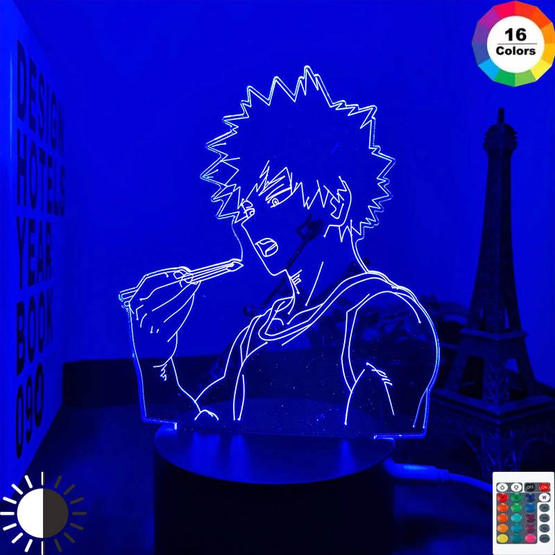 Night Lights 3d Led Lamp Bakugo My Hero Academia For Room Decor Birthday Gift Manga Gadget Katsuki Light Anime