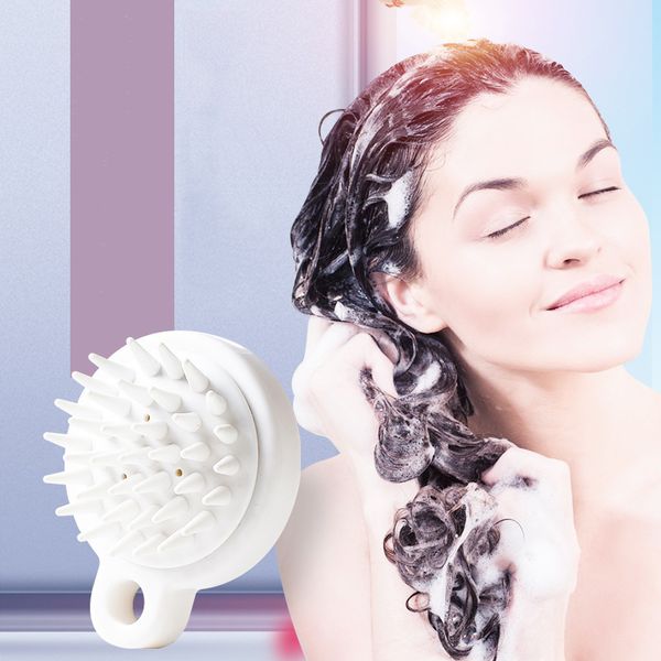 Silicone Head Body Scalp Massage Brush Care Tool Comb Shampoo Hair Washing Shower Bath Spa Slimming Massaging Brushes