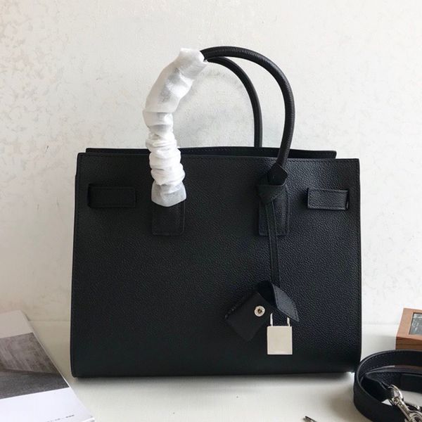 Women handbags luxury designer bags high quality classic padlock accordion tote calfskin grain leather crossbody shoulder bag