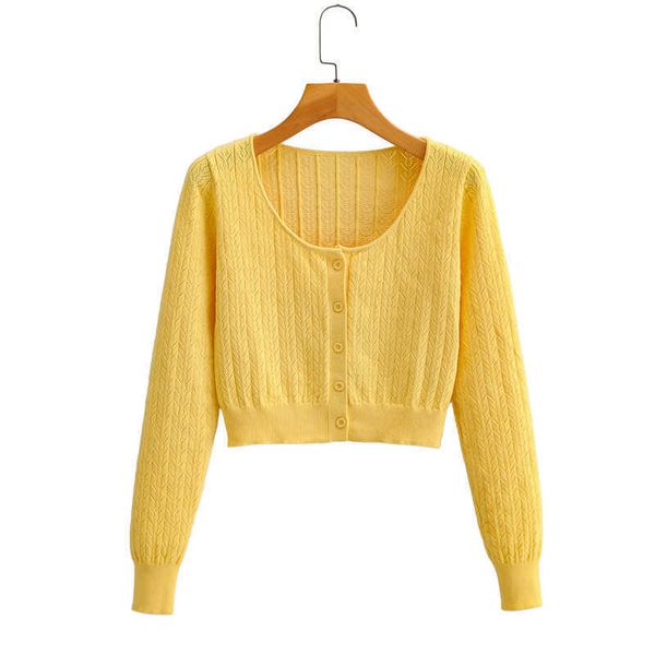 HSA Women O-Neck Knitted Solid Colour Short Stey Sweaters Cardigans Female Knitting Soft Slim Cardigan Outwear ropa mujer 210716
