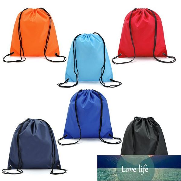 Portable Oxford Sports Bag 210D Nylon Drawstring Bags Belt Riding Backpack Gym Drawstring Shoes Bag Clothes Backpacks WholeSale Factory pric