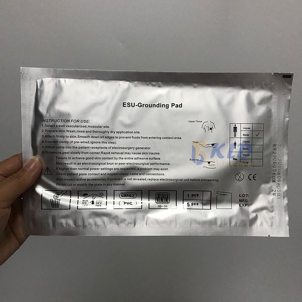 Bipolar ESG Grounding Pad with Unipolar Negative Plate for beauty spa Use Beauty Equipment Accessory
