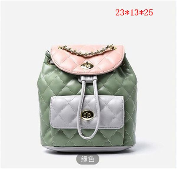 The new 2021 backpacks Skin color Gold hardware accessories to build Space size suitable bags The fashion leisure fashion 23 25 13