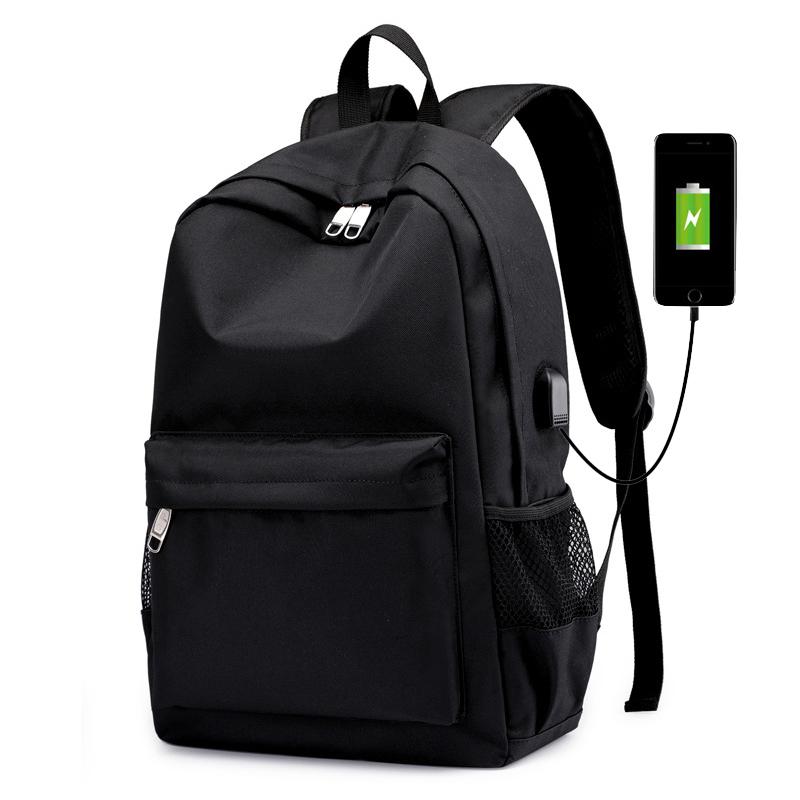 Backpack Black Men Backpacks School High For Boys Teenage Nylon Usb Charging Back Pack Teen Student Bagpack Big Capacity 2021