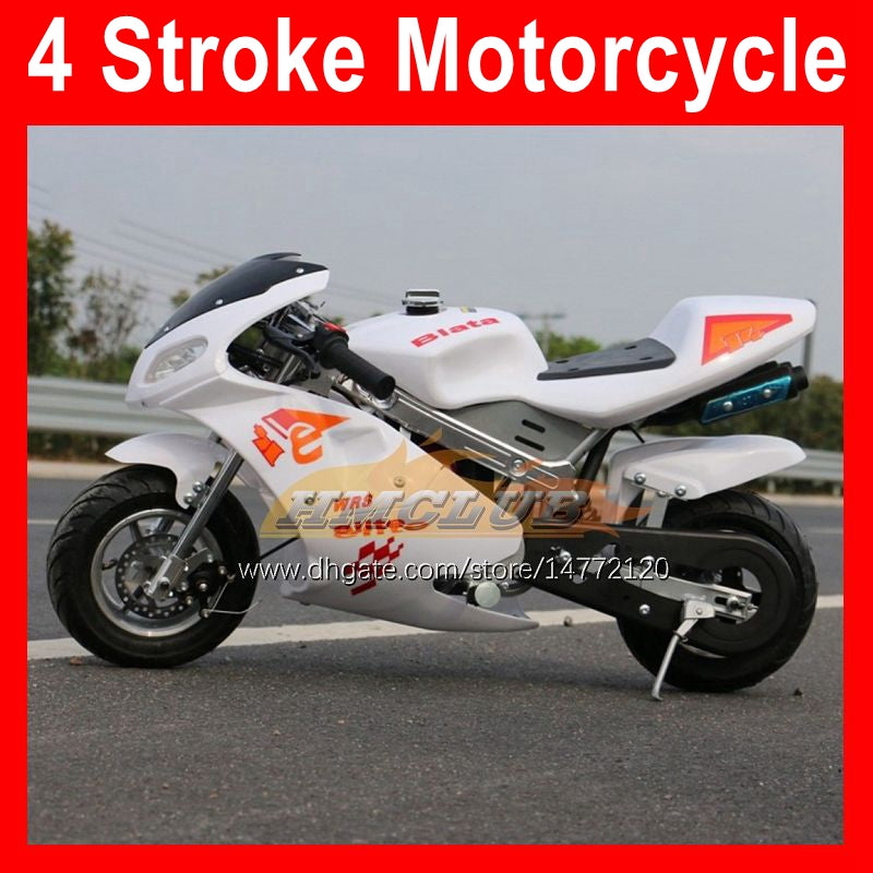 4-stroke mini motorcycle sports motorbike leisure entertainment 50 49 CC adult children toy small off-road real MOTO bike Christmas gifts 16 colors