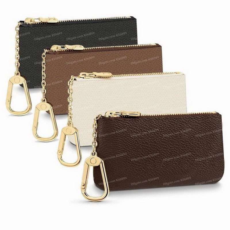 KEY POUCH Designers Holders Purses Fashion Womens Mens Keys Ring Credit Card Holder Coin Purse Luxurys Small Wallet Bag Leather Handbags KS6899