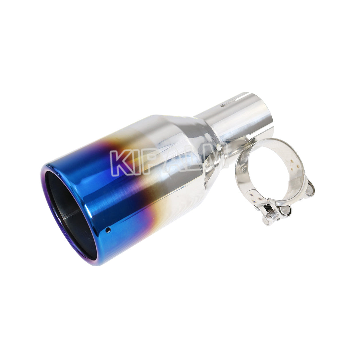 1 piece Car Universal 304 Stainless Steel burnt blue Exhaust Pipe Muffler Tips for Audi VW Golf BMW Toyota Honda Parts