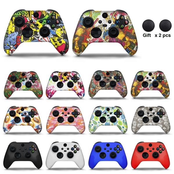 Soft Silicone Case For Xbox Series X-S Controller Protective Skin Gamepad Rubber Skin Thumb Grips Cap Joystick Cover Shell