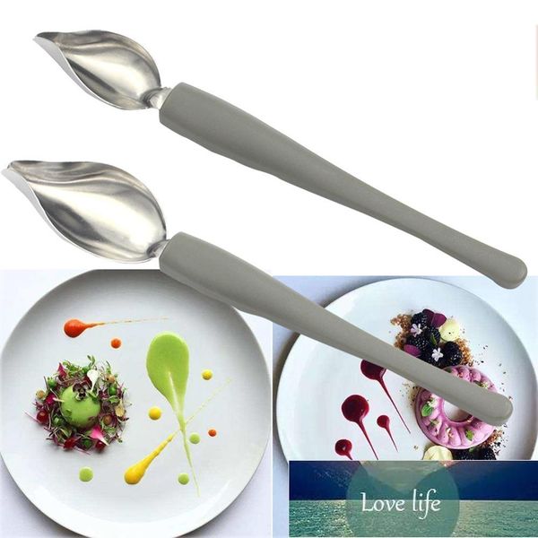 Chef Valon Sauce Plating Art Pencil Dessert Decorating Draw Design Kitchen Nozzle Portable Sauce Painting Pencil Spoon Factory price expert