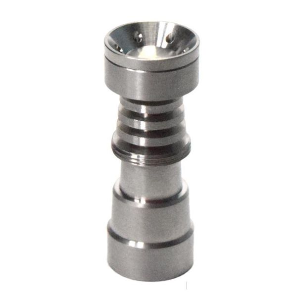 Universal Domeless Titanium Nail 14-18mm Smoking Hand Tools Male and Female Adjustable Adapter 14mm&19mm 4 IN 1 GR2 Ti Nails Glass