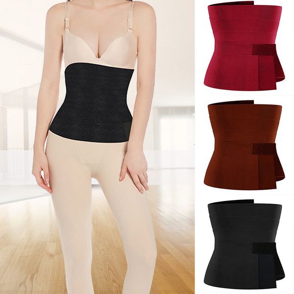 Snatch Me Up Bandage Waist Trainer Corset Stomach Tighten Tummy Wrap for Women Men Sweat Slimming Wraps Sauna Belt Body Support Long Torso B