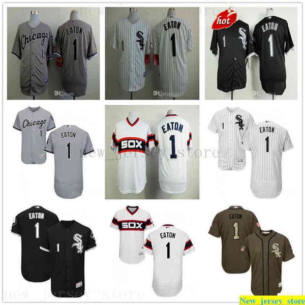2014-15 Mens Women Youth 1 Adam Eaton Baseball Jerseys Kids Stitched Home White Black Throw Cool Base Jersey for Size S-XXXL