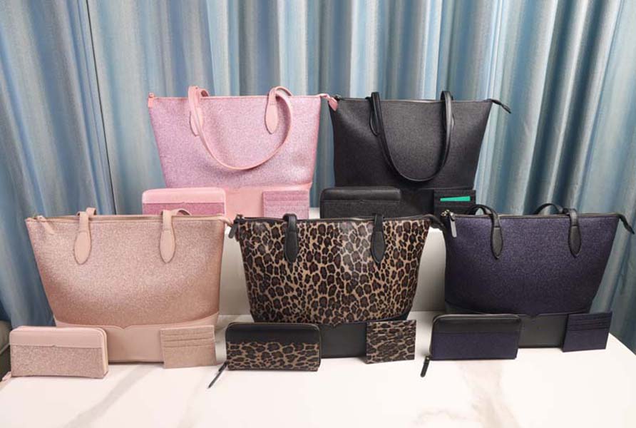 women handbags brand designers shoulder bags glitter larger crossbody+wallets+card holder 3pcs sets glitter family crossbodys purses 5 colors 561ap9