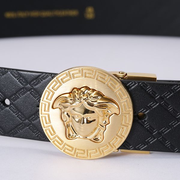 Buckles Belts Top Leather Men&#039;s Smooth Buckle Youth Brand