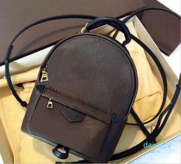 Designer-High Quality Fashion Pu Leather PALM SPRINGS Mini Size Women Bag School Bags Backpacks Style Spring Lady backpack Travel HandBag