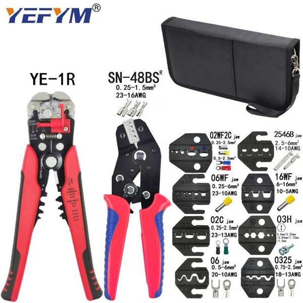 Crimping pliers SN-48BS 8 jaw kit package for 2.8 4.8 6.3 VH2.54 3.96 2510-tube-insulation terminals electrical clamp tools 211110