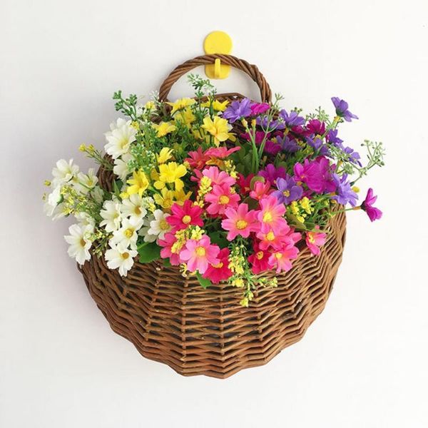 Other Garden Supplies Portable Flower Planter Eye-catching With Hanging Loop Baskets Decorative Handmade