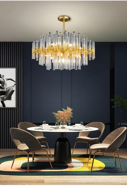 indoor lighting chandelier 77066 Metal, crystal glass E14 LED Bulbs AC110-240V modern