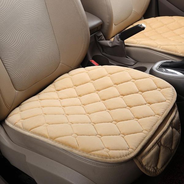 Car Seat Covers Cover Front Rear Flocking Cloth Cushion Non Slide Winter Auto Protector Mat Pad Keep Warm Universal Fit Truck Suv Van