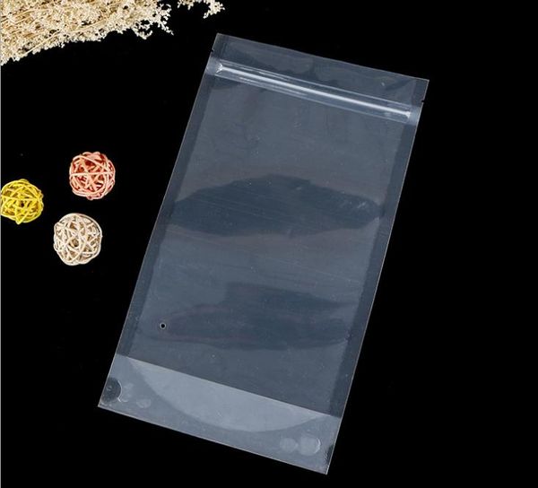2021 12*20+4cm Clear Plastic zip zipper packing Transparent PE packaging Dried fruits tea Grain bags stand up Snacks food Beverage pouch