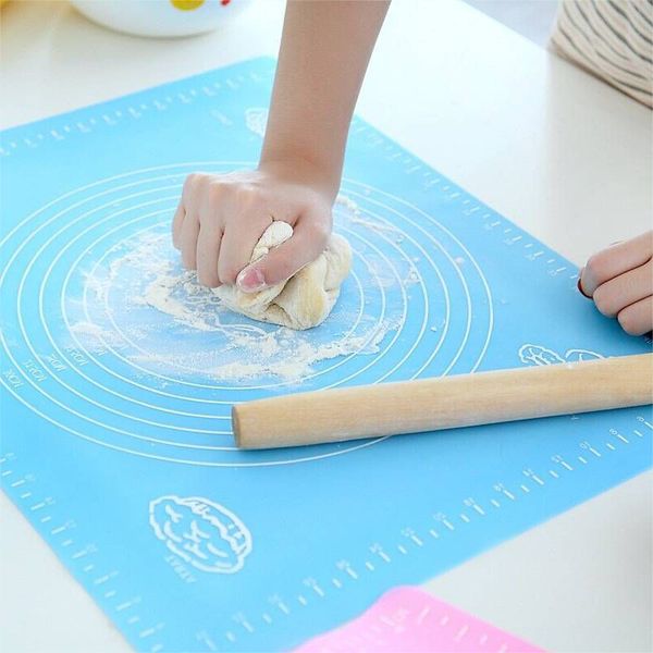 40*30cm Silicone baking Mat Non-stick Pastry Boards Kneading Rolling Dough Mats Fondant Macaroo Pizza Cake Bakeware Paste Flour Table Sheet