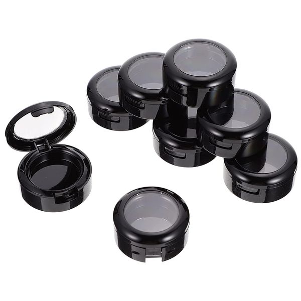 Black Empty 26mm Makeup Eyeshadow Box Round Eyeshadow Storage Case Travel Eyeshadow Container for Women Girls