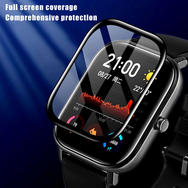 Tempered Soft Glass For Amazfit GTS 3 2 2e Mini Screen Protector Fiberglass ultra-thin Full Protective TPU flim Accessories