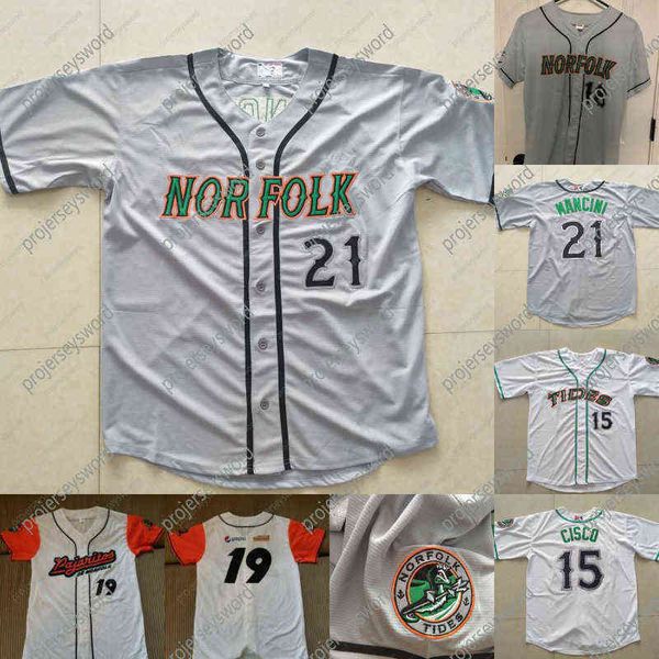 Norfolk Tides Jersey 2022 Promotional Stadium Giveaways Ramon Sambo Gary Kendall 100% Stitched Custom Mens Womens Youth Baseball Jerseys