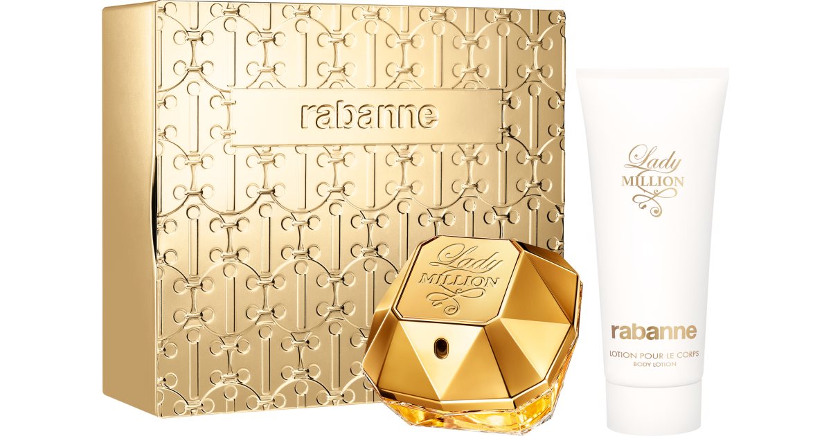 Paco Rabanne Lady Million Gift Set Edp 80 Ml And Body Lotion 100 Ml Lady Million - 80 Ml