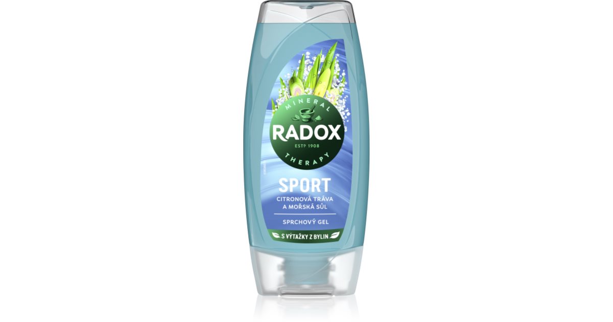 Radox Sport Mint & Sea Salt Energizing Shower Gel for Women 225ml