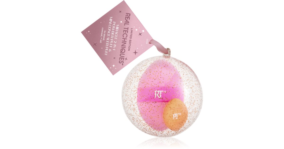 Real Techniques Miracle 2-in-1 Ornament Foundation Sponge 2pcs 2pcs