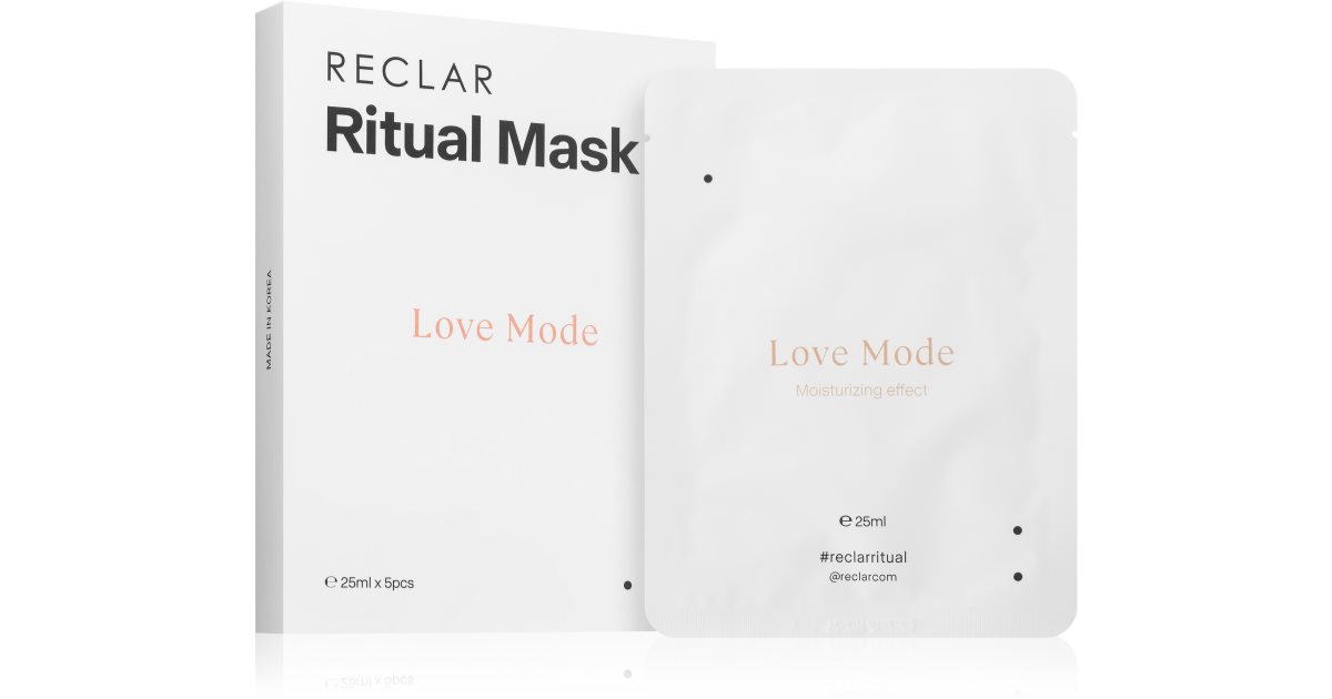 RECLAR Ritual Love Mode Maschera disposable face mask for all skin types 5 pieces