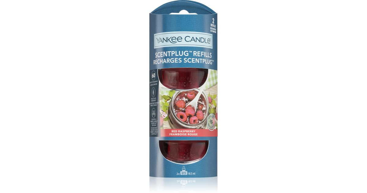 Yankee Candle Elektrischer Diffusor „Rote Himbeere“, Nachfüllpackung, 2 × 18,5 ml