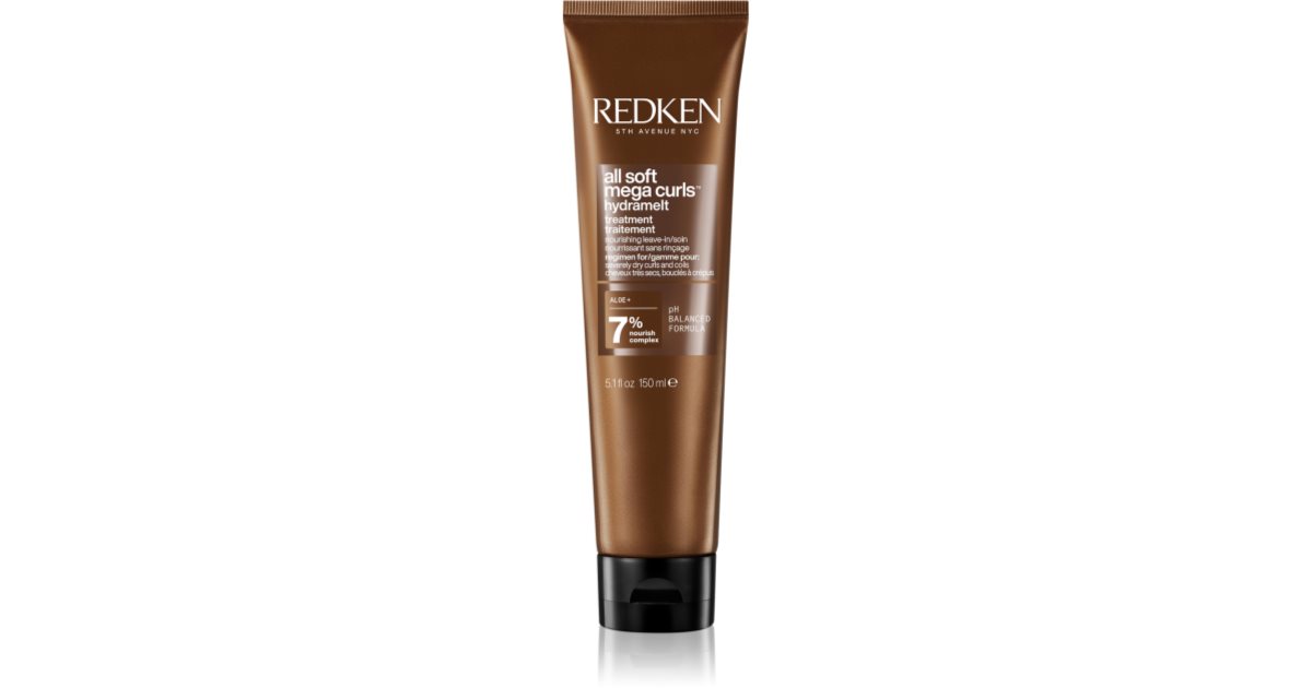 Redken Tratament nutritiv All Soft Mega fără clătire pentru păr foarte uscat, creț și electrizat 150 ml