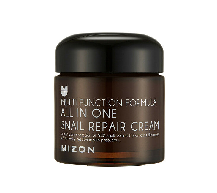 Mizon Regenerating face cream with 92% filtered snail slime (All In One Snail Repair Cream) - Volume: 75 ml
