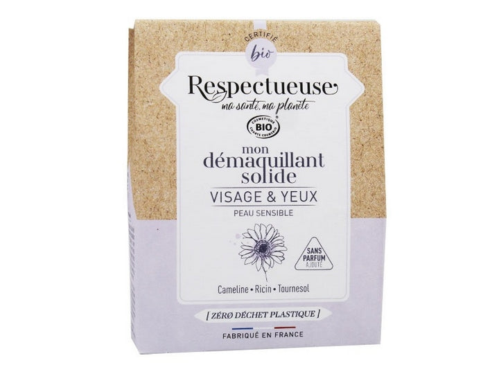 Respectful My Organic Solid Face and Eye Makeup Remover 25g