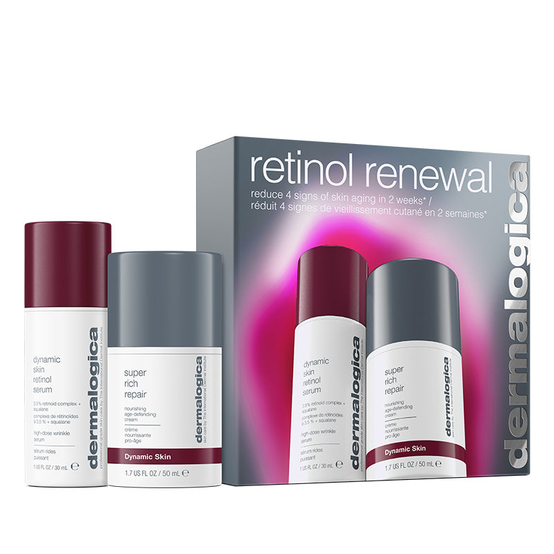 Retinol fornyelsessett Dermalogica: Dynamic Skin Retinol Anti-Wrinkle Serum for Face 30ml + Dynamic Skin Anti-Aging Cream for Face 50ml
