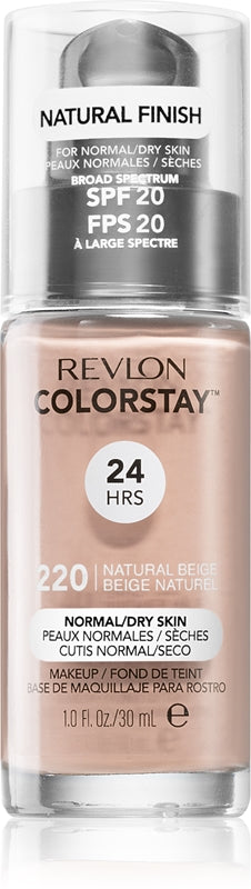 Revlon Cosmetics ColorStay™ long-lasting foundation for normal to dry skin color 220 Natural Beige 30 ml