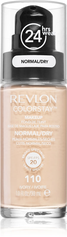 Revlon Cosmetics ColorStay™ long-lasting foundation for normal to dry skin color 110 ivory 30 ml