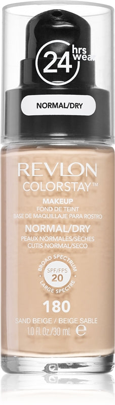 Revlon Cosmetics ColorStay™ long-lasting foundation for normal to dry skin color 180 sand Beige 30 ml