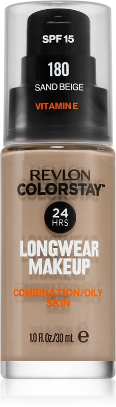 Revlon Cosmetics ColorStay™ long-lasting mattifying foundation for oily and combination skin color 180 sand Beige 30 ml