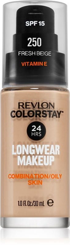 Revlon Cosmetics ColorStay™ long-lasting mattifying foundation for oily and combination skin color 250 Fresh Beige 30ml