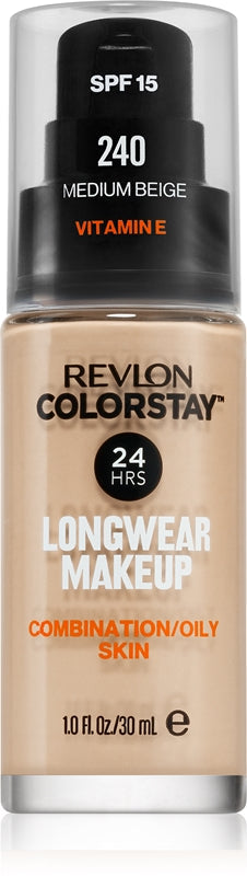 Revlon Cosmetics ColorStay™ long-lasting mattifying foundation for oily and combination skin color 240 Medium Beige 30 ml