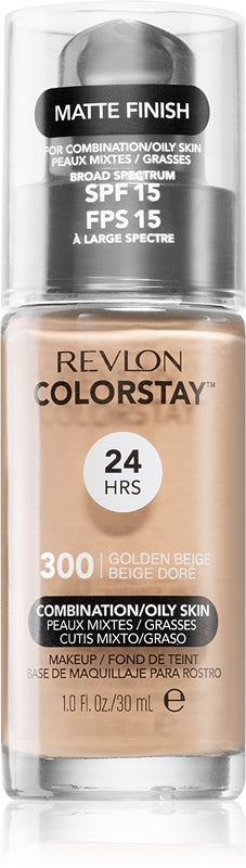 Revlon Cosmetics ColorStay™ long-lasting mattifying foundation for oily and combination skin color 300 Golden Beige 30 ml
