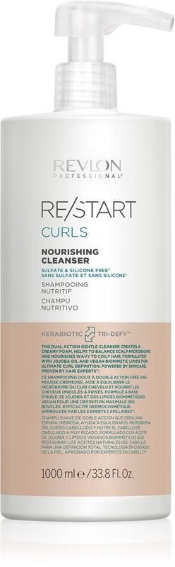Nourishing shampoo for curly and wavy hair Restart Curl s (Nourishing Cleanser) - Volume: 1000 ml