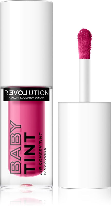Revolution Relove Baby blush Flüssigkeit und Lipgloss Farbe Fuchsia 1,4 ml