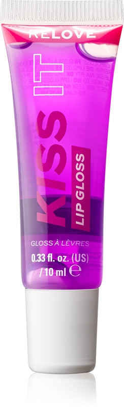 Revolution Relove Kiss It Feuchtigkeitsspendender Lipgloss Farbe Passionsfrucht Lila 10 ml