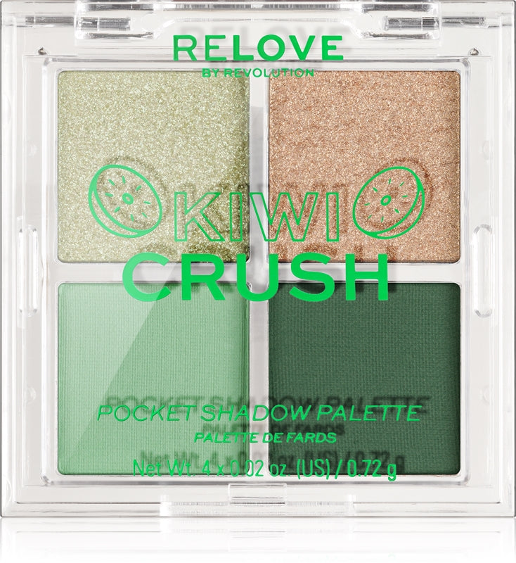 Revolution Relove Pocket Eyeshadow Palette Color Kiwi Krossa 4x0,72 g