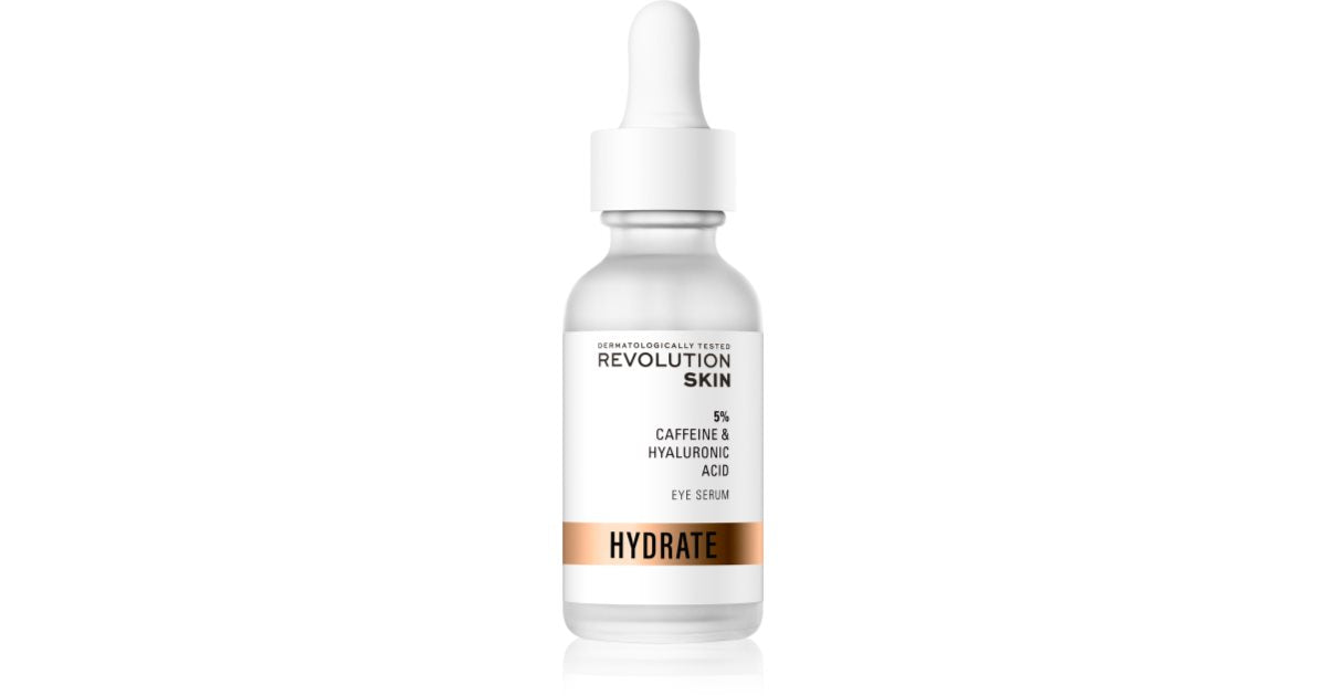 Revolution Skincare Koffeinløsning 5 % + Hyaluronsyrer Øyekonturserum 30 ml