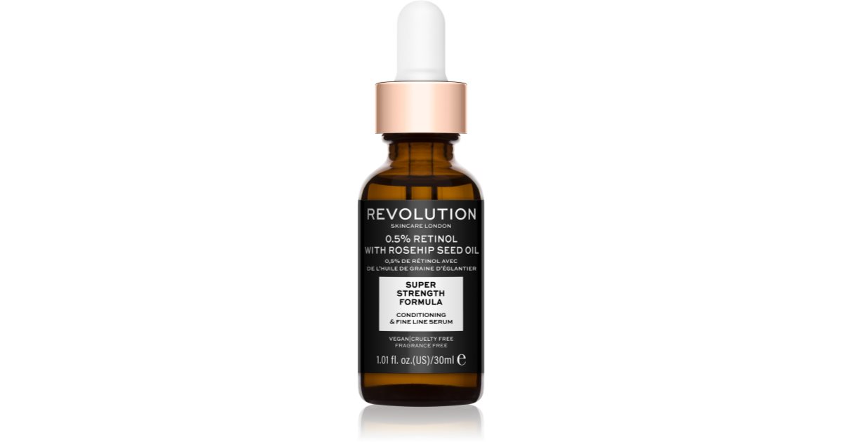Revolution Skincare Sérum hydratant anti-rides au rétinol 0,5 % et à l'huile de graines de rose musquée 30 ml
